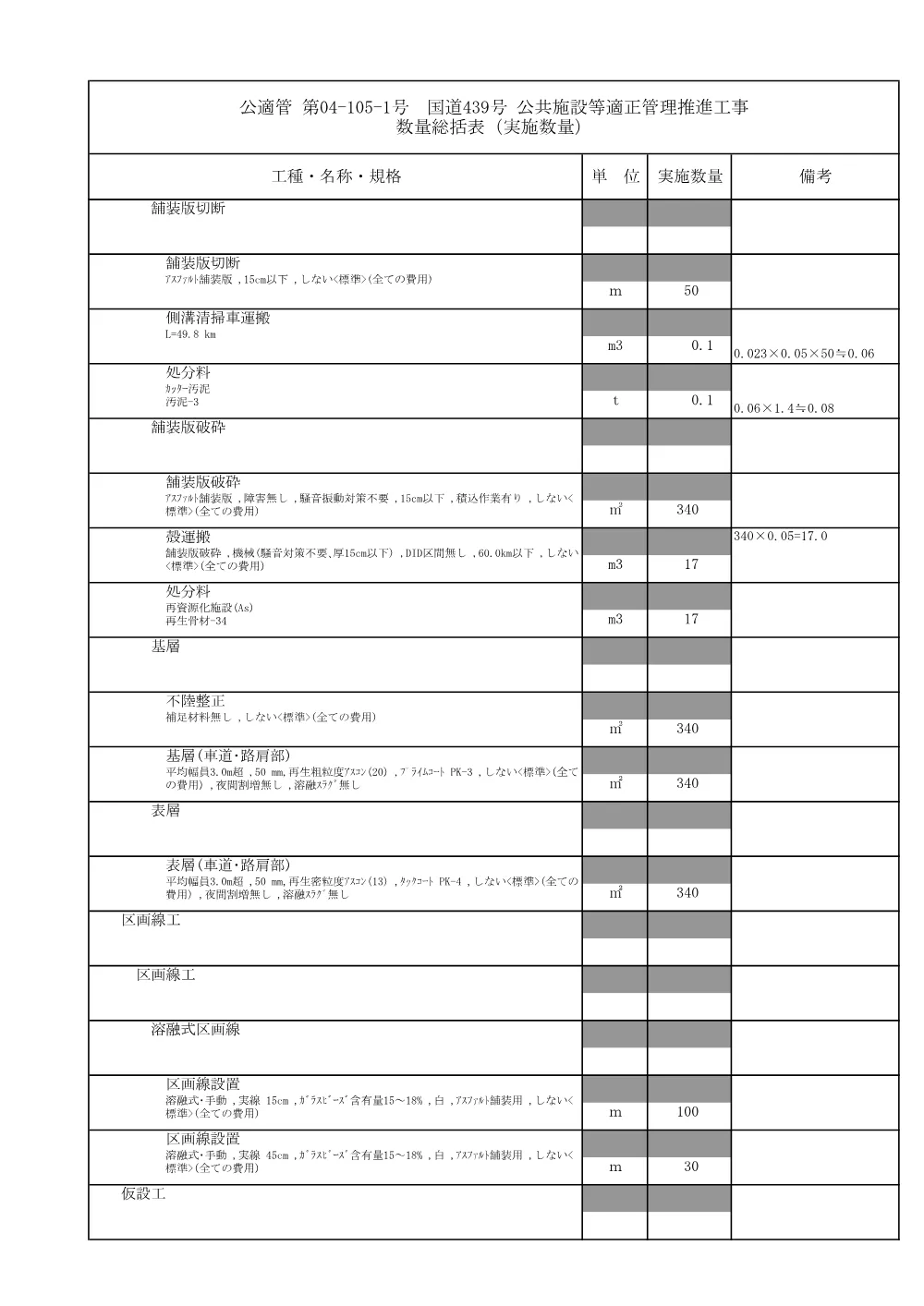 R08公適管04-105-1数量計算書.pdf 2ページ目のプレビュー