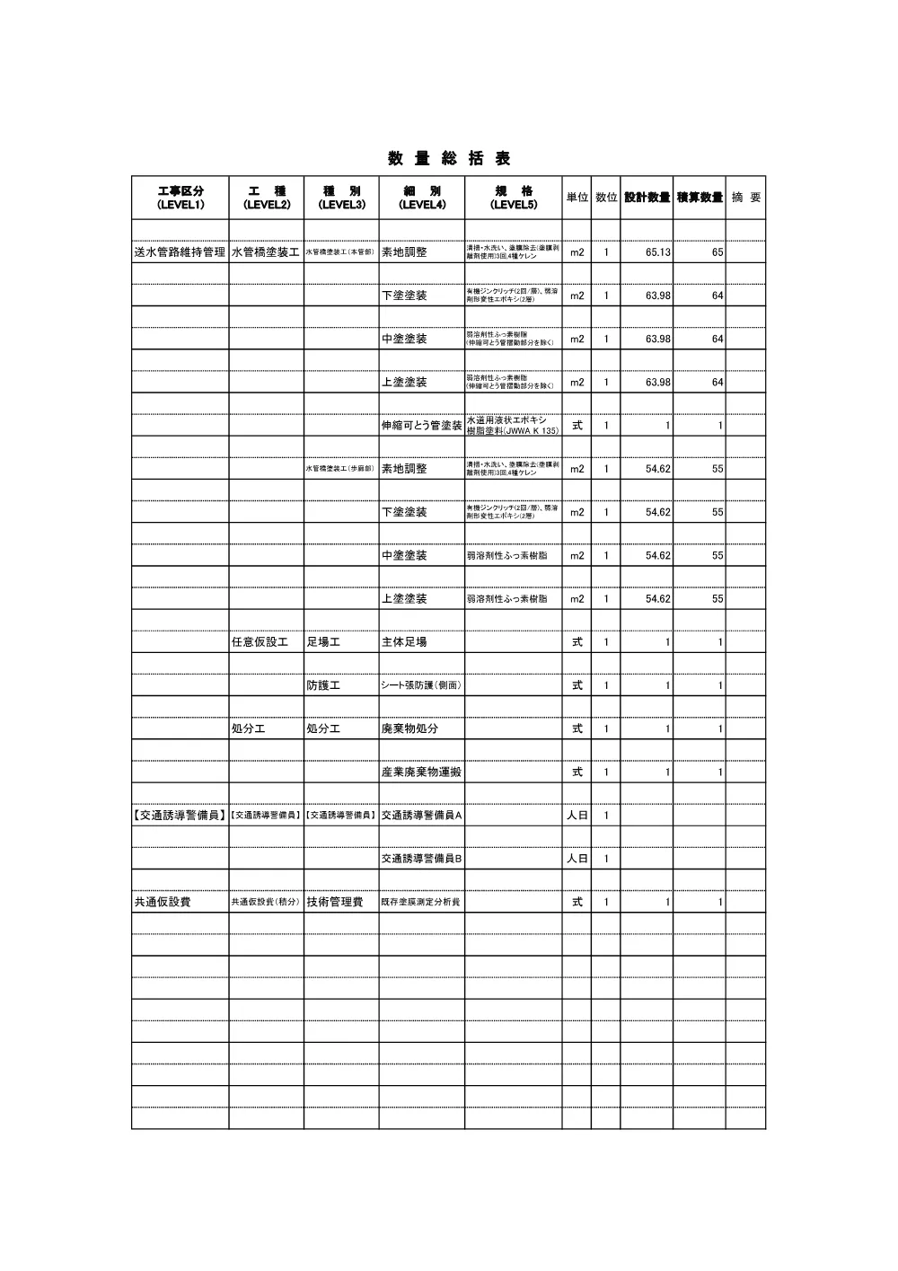2.数量計算書（026大修第013号）.pdf 2ページ目のプレビュー