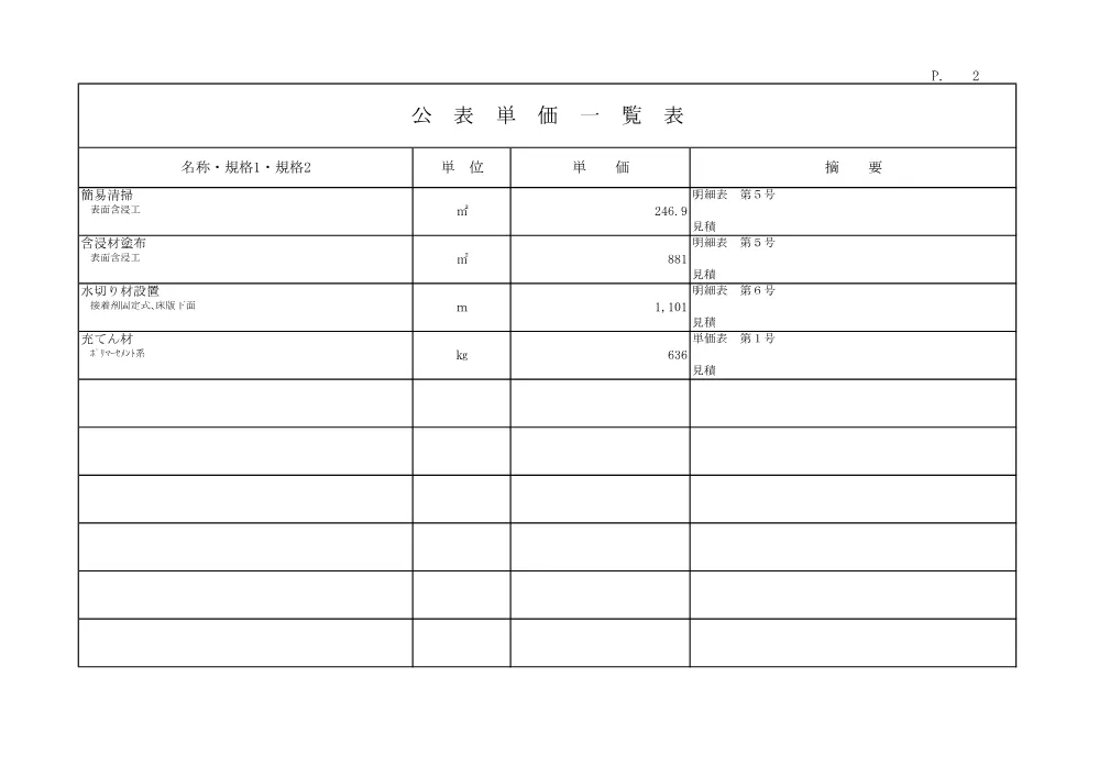 R07道老対（橋梁）91-04-10(公表単価)実施.pdf 2ページ目のプレビュー