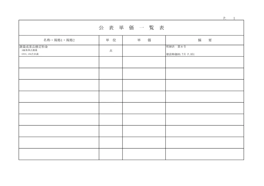 R07砂防（メ）104-2005(公表単価).pdf 1ページ目のプレビュー