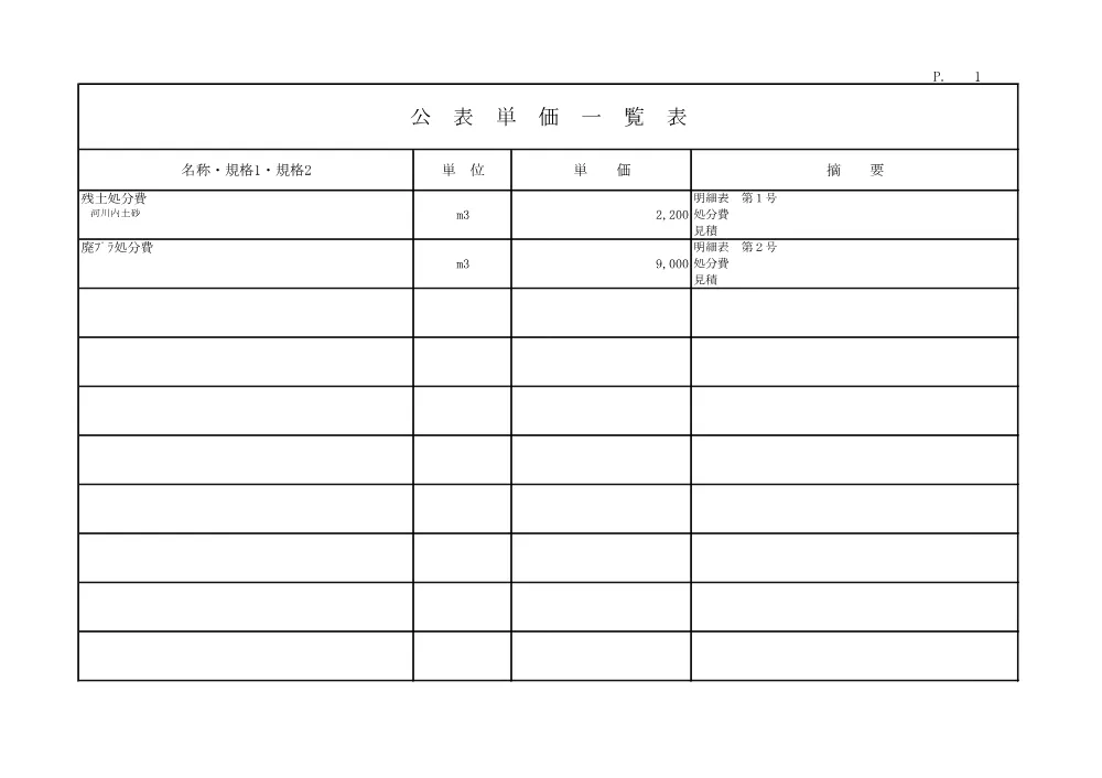 R08河改（浚）3-3-1(公表単価)実施.pdf 1ページ目のプレビュー