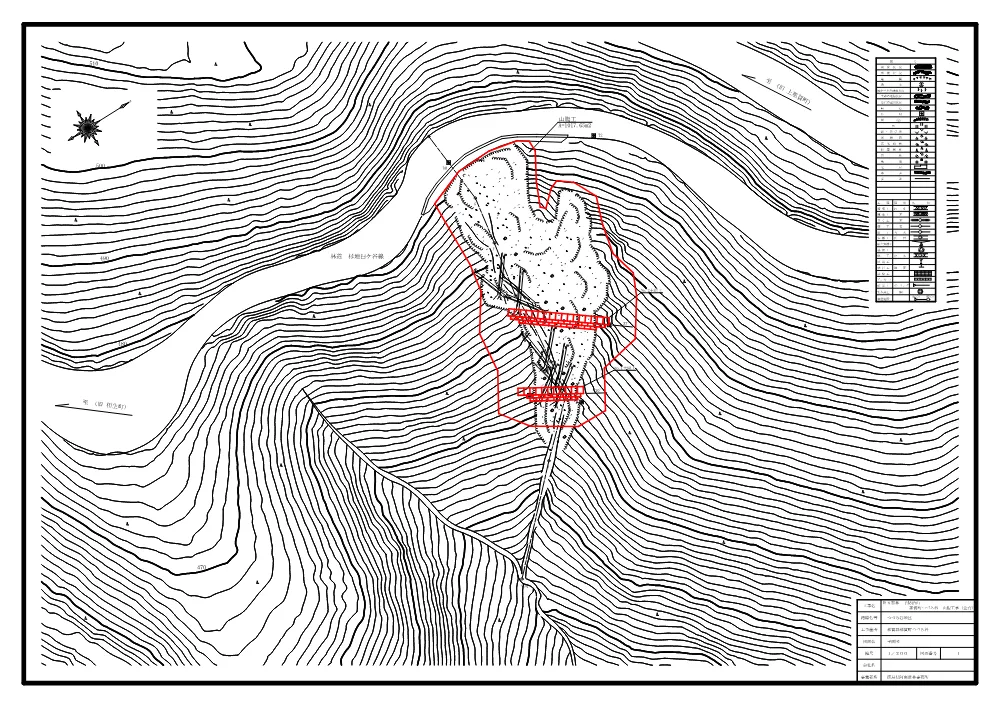 Ｒ８那林 予防治山 那賀町つづら谷 山腹工事（企育）（設計図面）.pdf 1ページ目のプレビュー