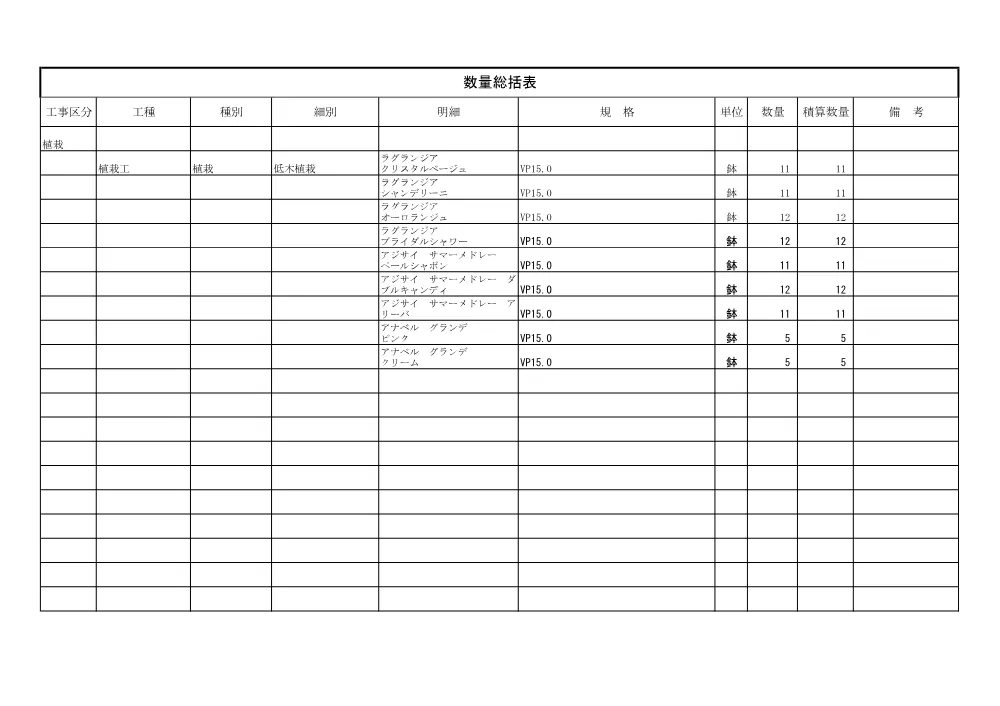 2026108265数量調書.pdf 2ページ目のプレビュー