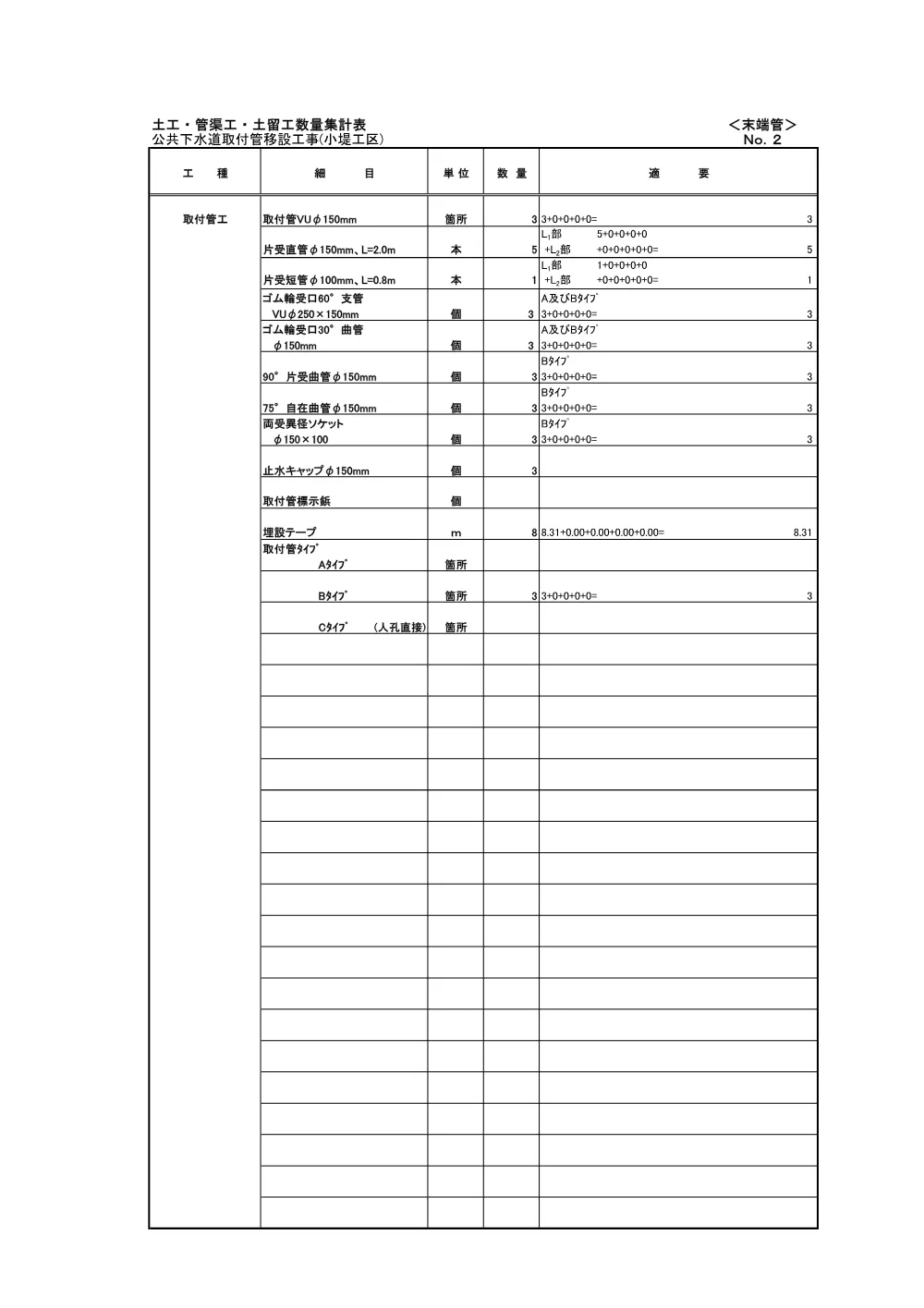 2026108486数量調書.pdf 2ページ目のプレビュー