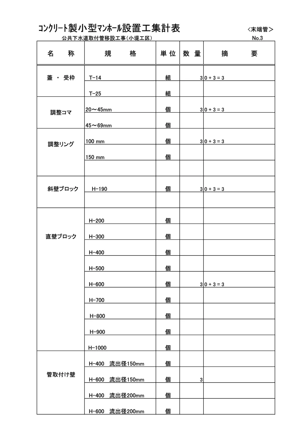 2026108486数量調書.pdf 3ページ目のプレビュー