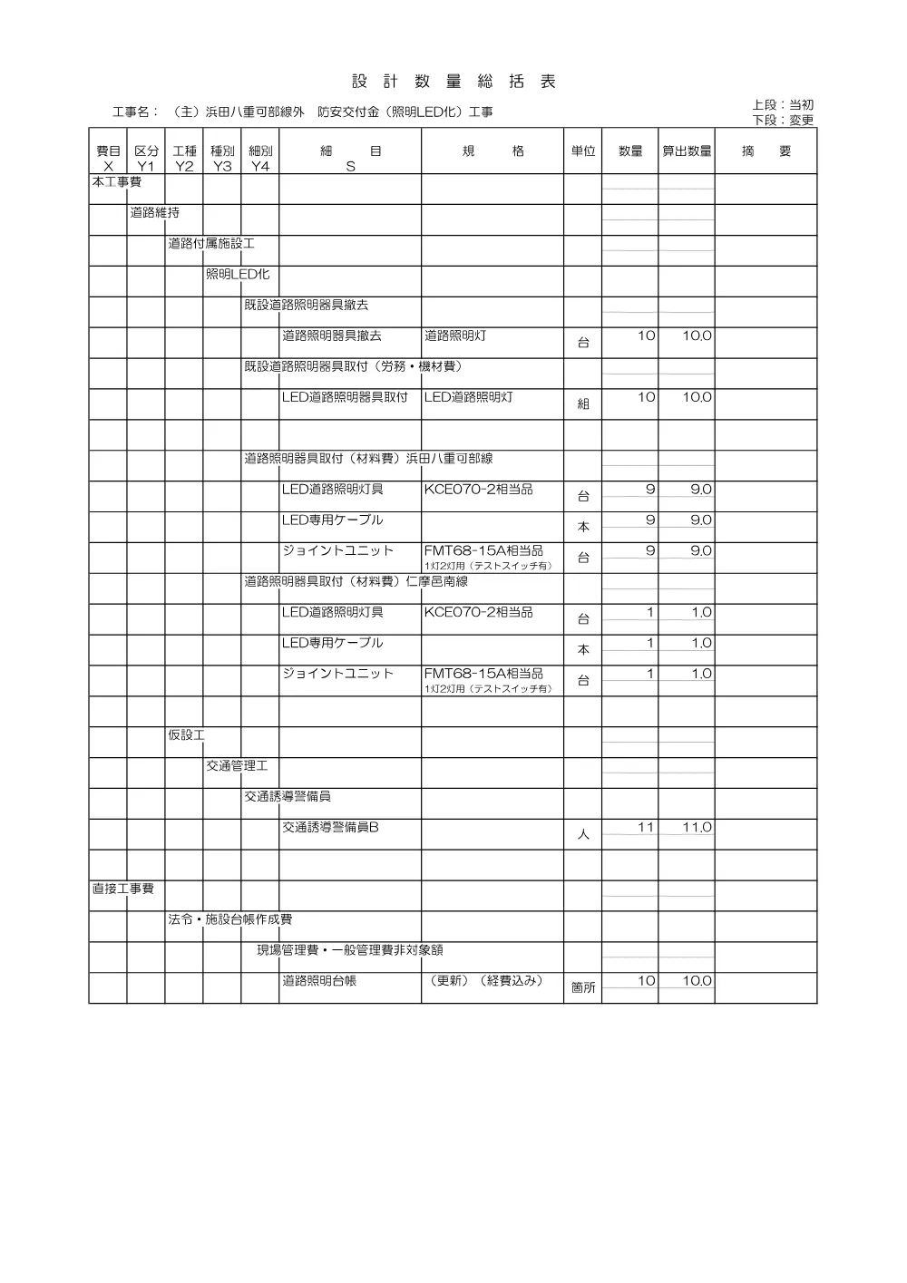3-1見積参考資料（1111_県央_（主）浜田八重可部線外 防安交付金（照明ＬＥＤ化）工事）.pdf 3ページ目のプレビュー