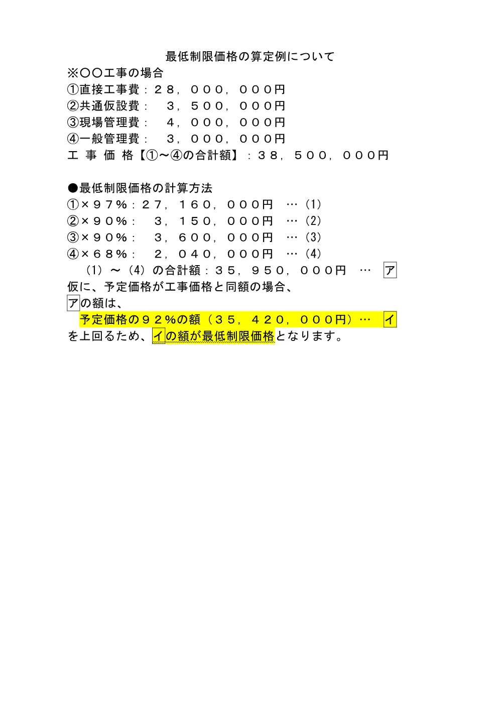 12 【令和5年2月9日以降】 最低制限価格（調査基準価格）の計算方法の変更及び算定例.pdf 2ページ目のプレビュー