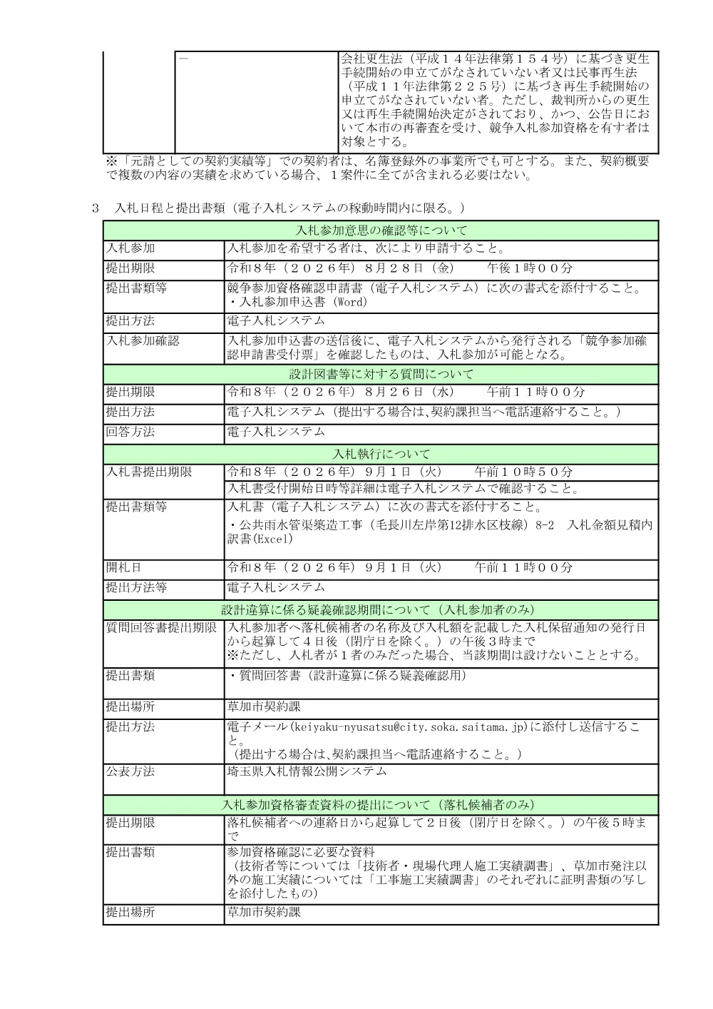 01 公共雨水管渠築造工事（毛長川左岸第12排水区枝線）8-2　公告.pdf 2ページ目のプレビュー