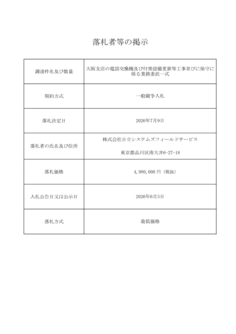 rakusatsu260706_1500.pdf 1ページ目のプレビュー
