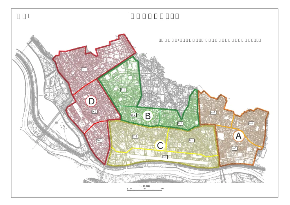 イ）02別紙1　道路巡回地区割り図【令和8年度道路巡回（B地区下期）業務委託】.PDF 1ページ目のプレビュー