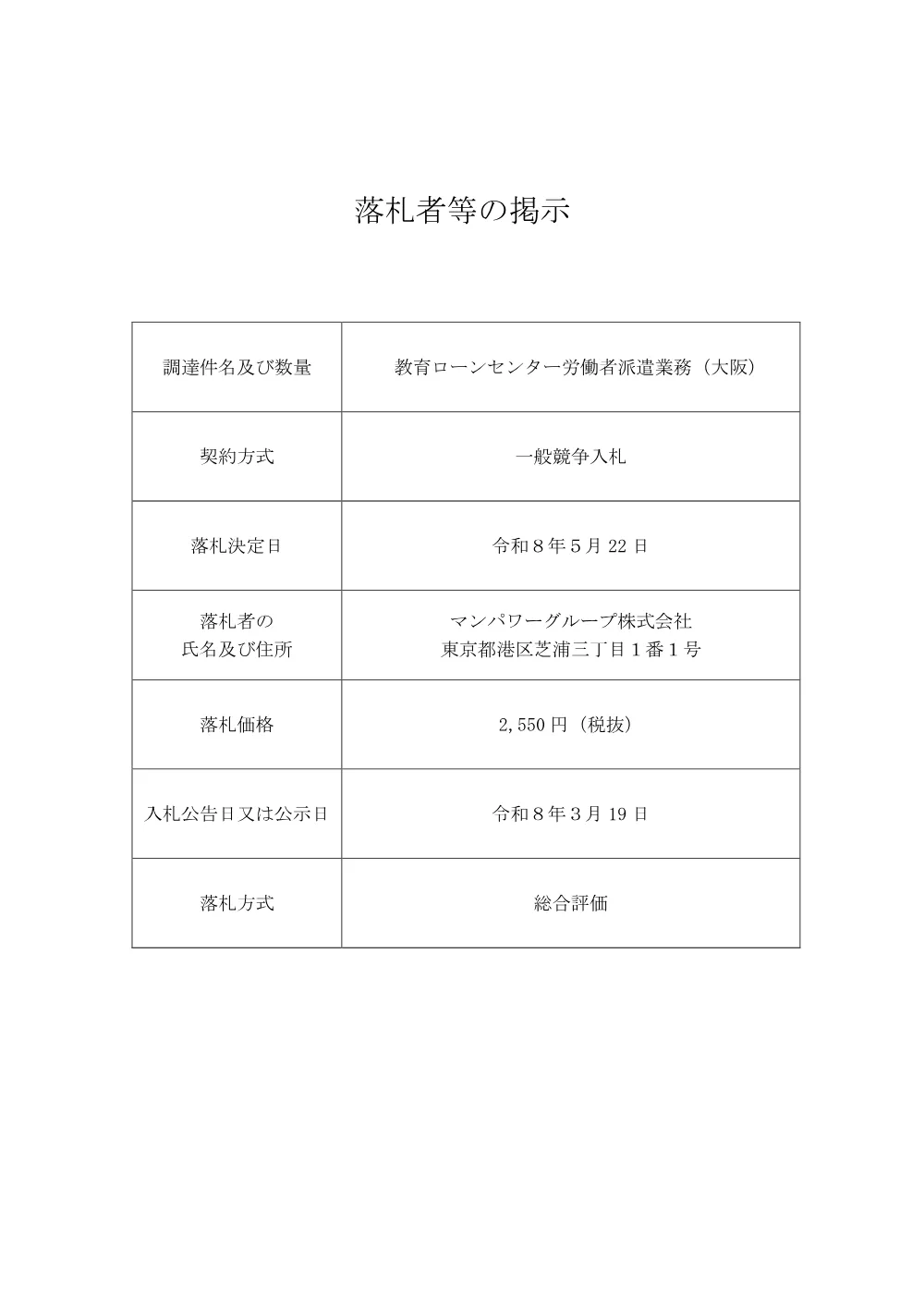 s_bid260528d.pdf 1ページ目のプレビュー