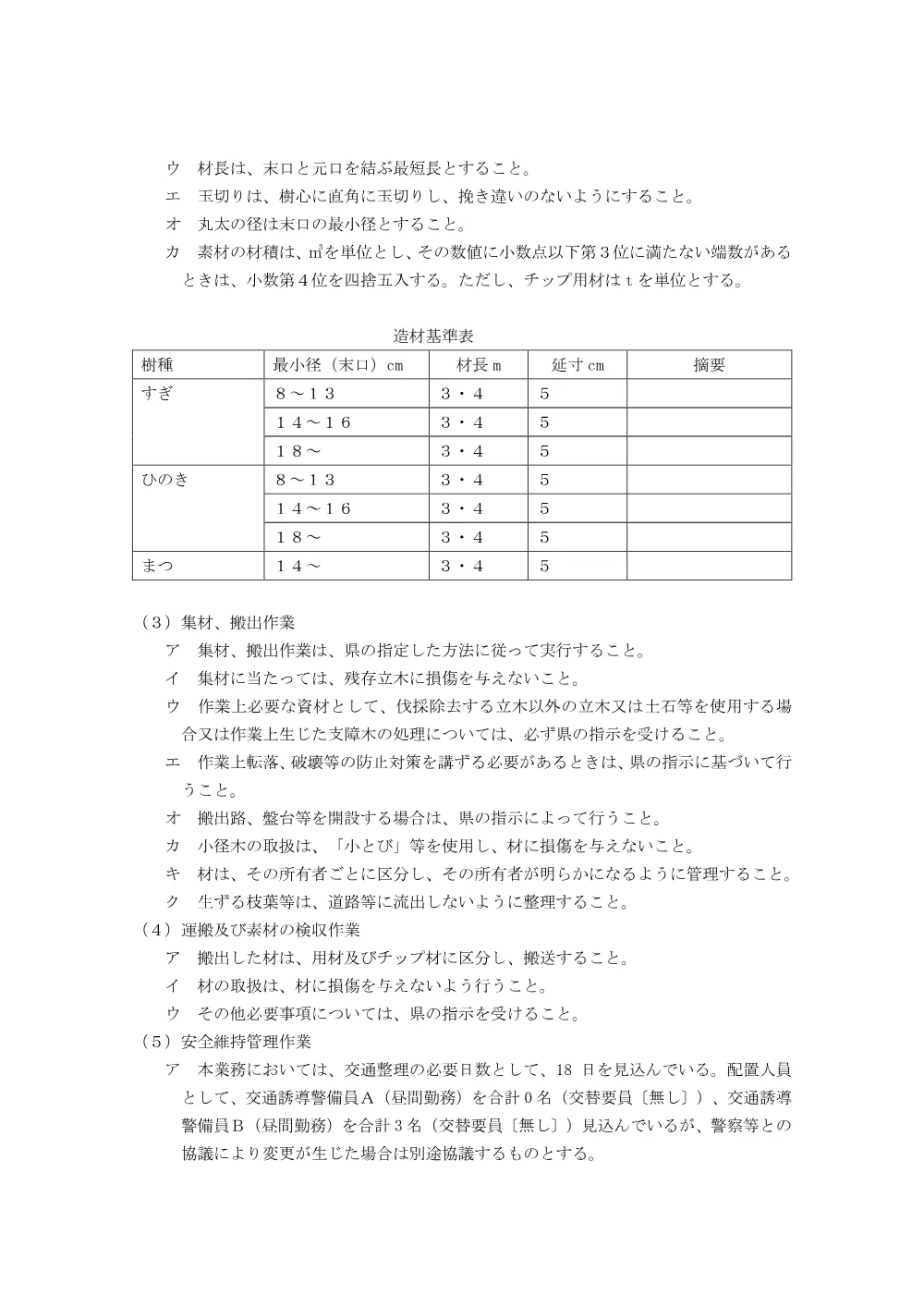 Ｒ８三林 倒木対策 三好市漆川 委託業務（仕様書）.pdf 3ページ目のプレビュー