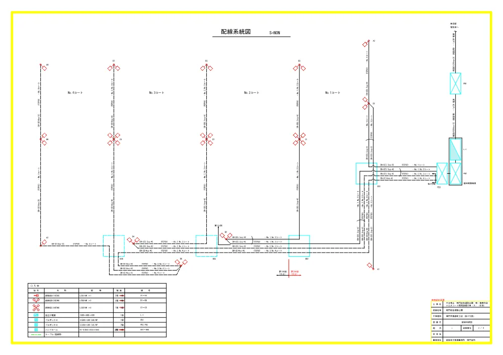 Ｒ８鳴土 鳴門総合運動公園 鳴・撫養立岩 テニスコート照明設備工事（２）（企育）（設計図面）.pdf 3ページ目のプレビュー