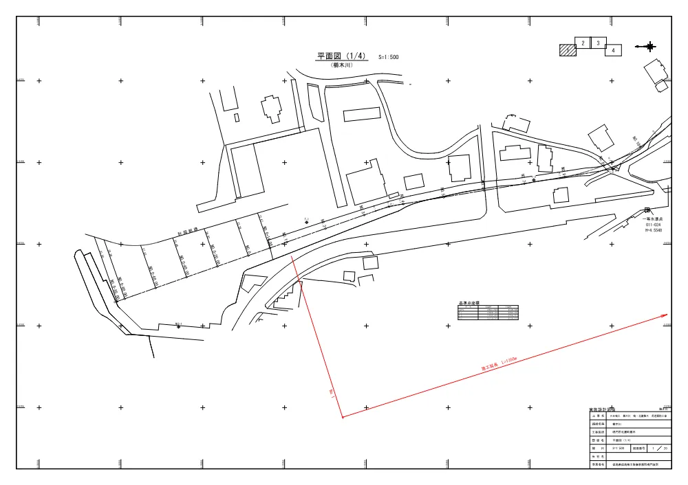 Ｒ８鳴土 櫛木川 鳴・北灘櫛木 河道掘削工事（設計図面）.pdf 1ページ目のプレビュー