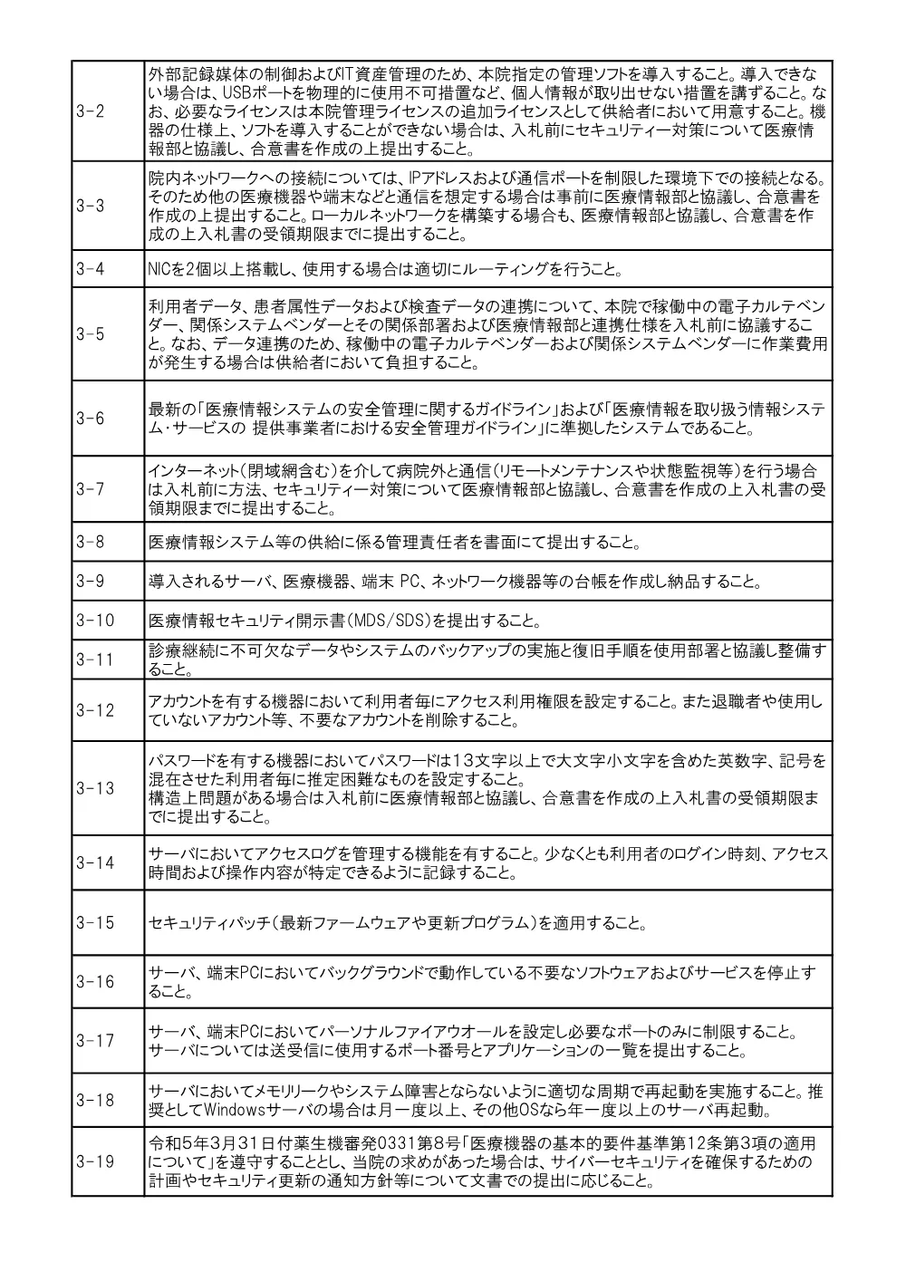 病院調達係「眼撮影装置」仕様書.pdf 3ページ目のプレビュー