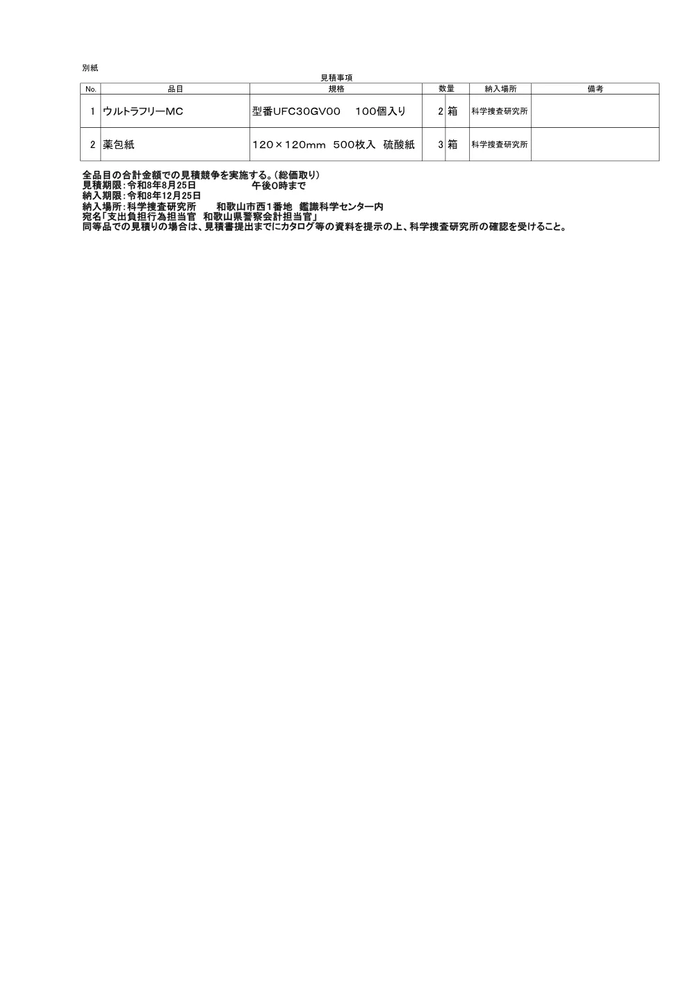 ウルトラフリーMC等の購入.pdf 2ページ目のプレビュー