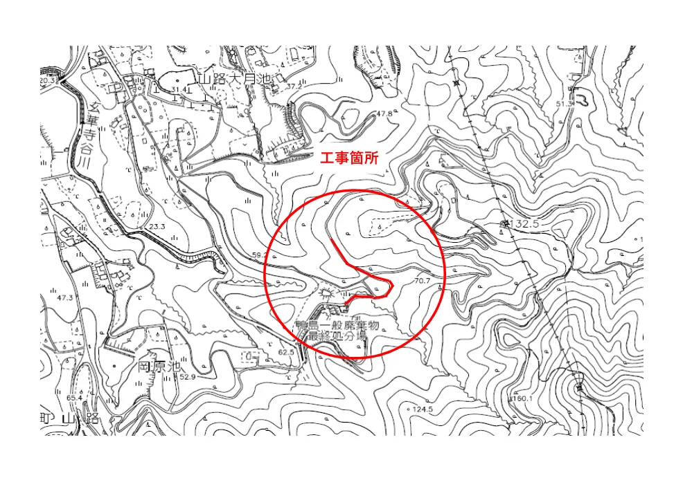ヒヨノ西・廣谷線コンクリート舗装工事（位置図）.pdf 1ページ目のプレビュー