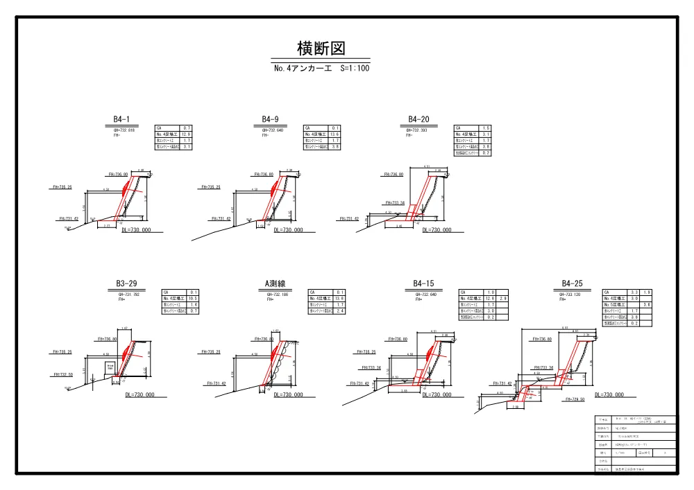 機密性１｜Ｒ８三林 地すべり（国債） 三好市尾又 山腹工事（設計図面）.pdf 3ページ目のプレビュー