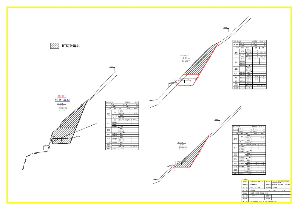 機密性１｜Ｒ８三林 林開樫尾阿佐線樫尾 三好市 開設工事（設計図面）.pdf 3ページ目のプレビュー