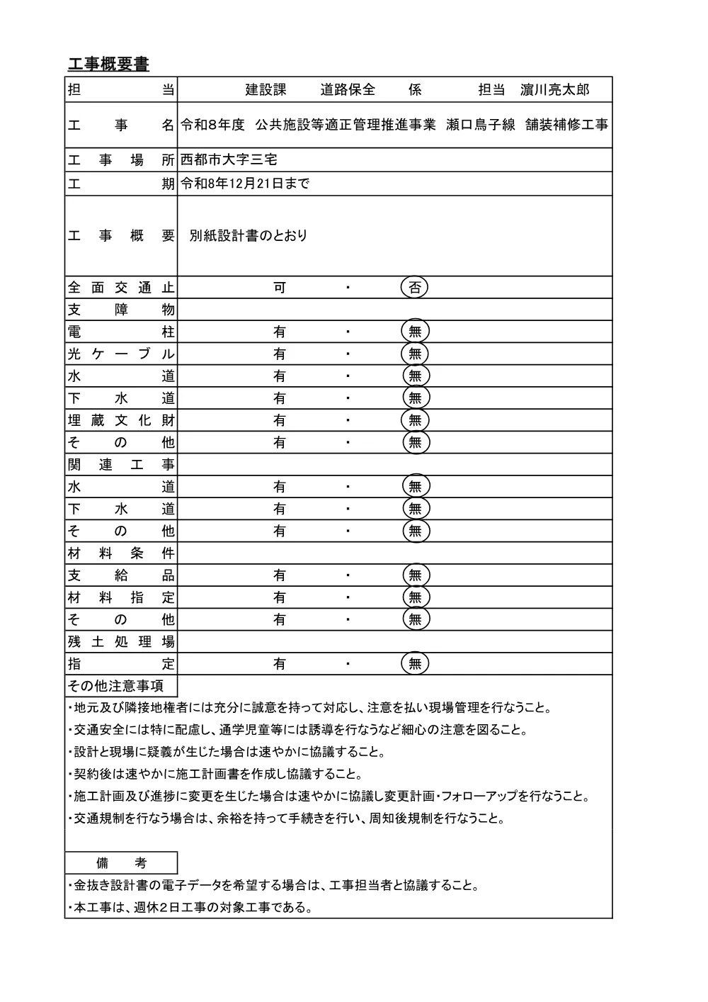 .koujigaiyousyo.pdf 1ページ目のプレビュー