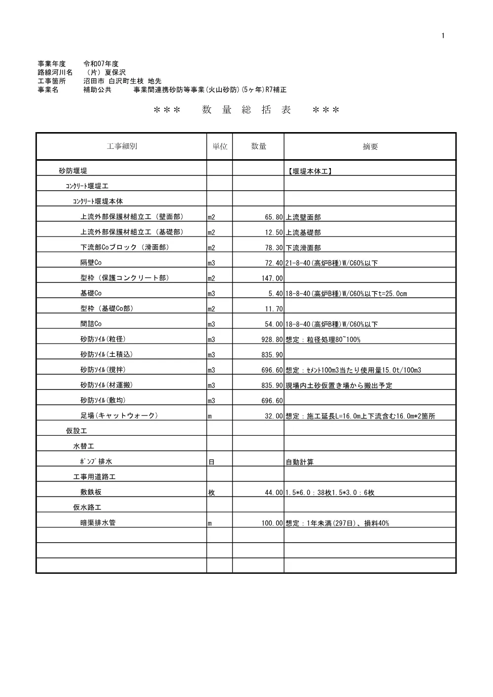 04数量総括表.pdf 1ページ目のプレビュー