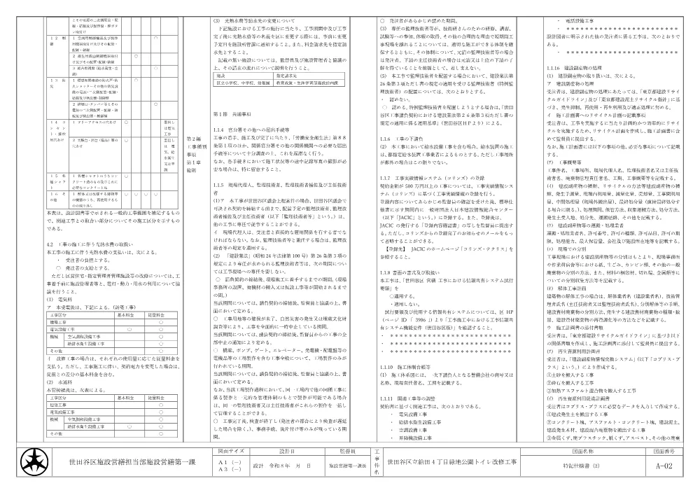 資料２₋特記仕様書（建築).pdf 2ページ目のプレビュー