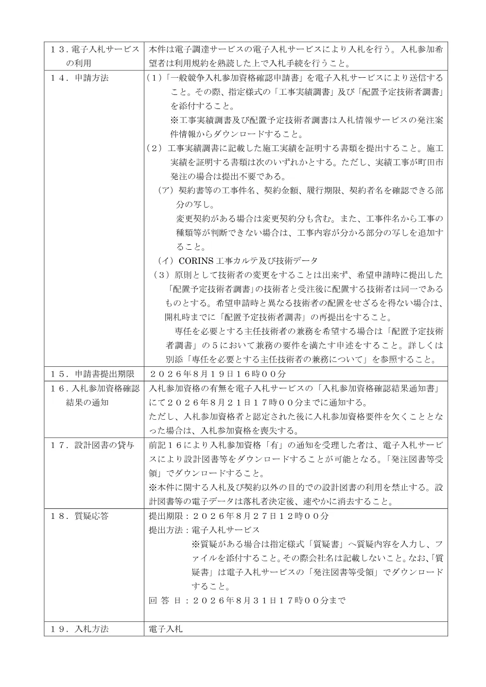 公告文（町田かたかごの森立入防止柵設置工事）.pdf 3ページ目のプレビュー