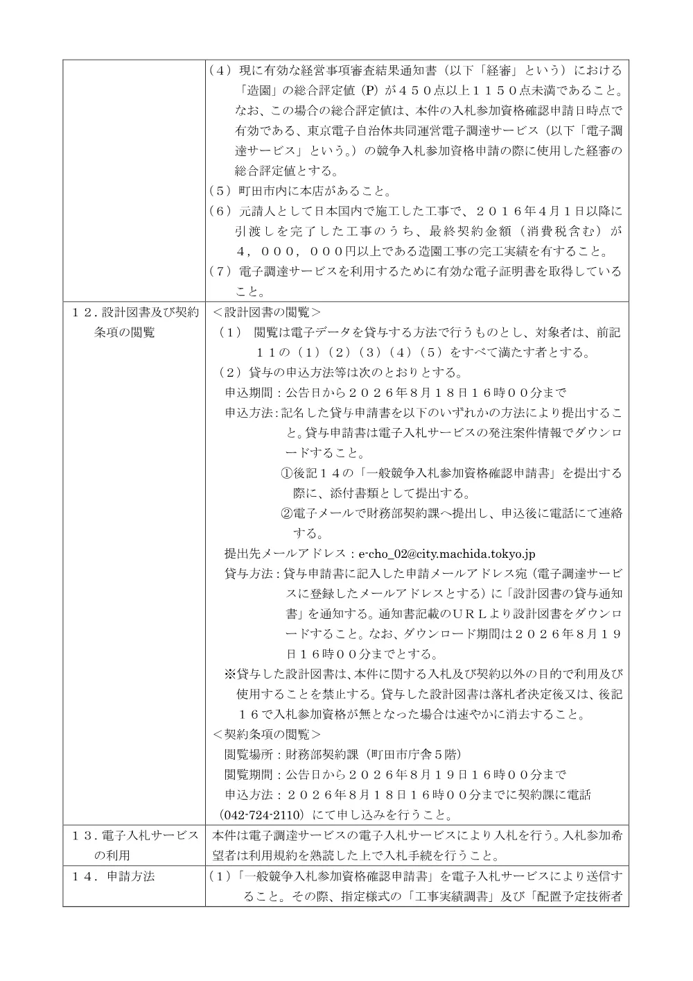 公告文（最終処分場峠谷地区安全対策準備工事（樹木伐採））.pdf 2ページ目のプレビュー