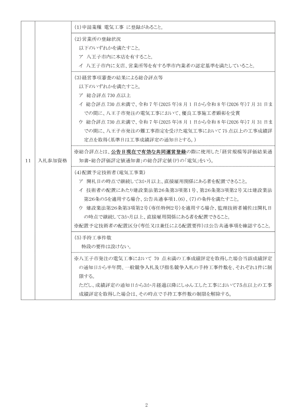 01公告（2026003296市立由井中学校受変電設備更新工事）.pdf 2ページ目のプレビュー