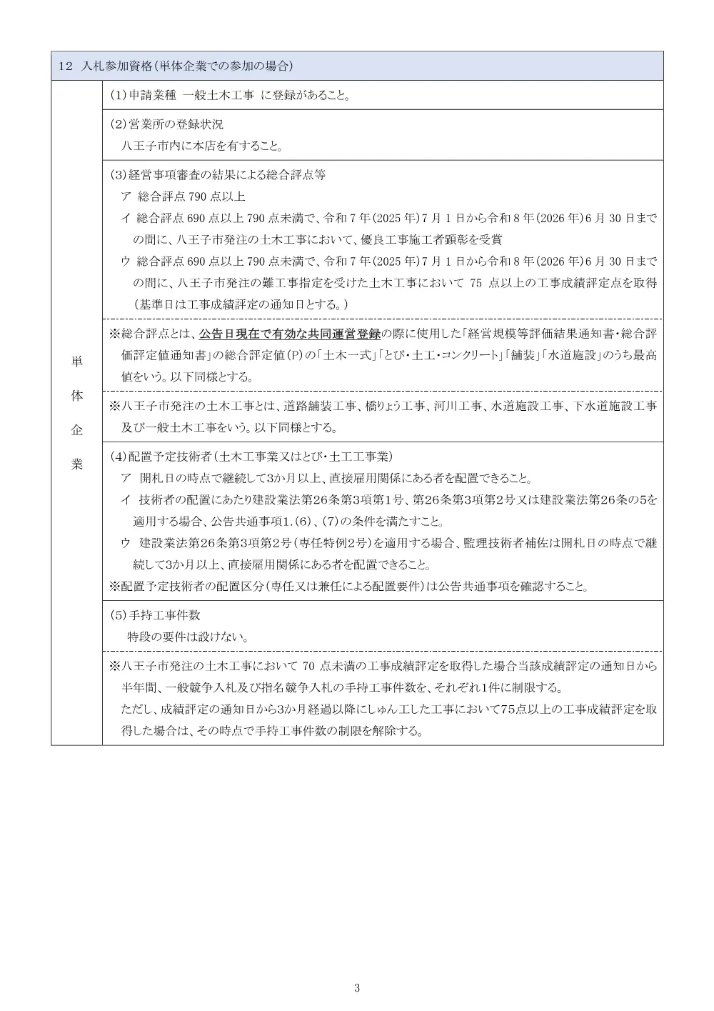 01【修正版】公告（2026003315旧北野下水処理場（分場）解体工事）.pdf 3ページ目のプレビュー