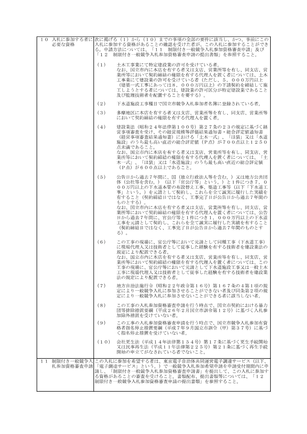 １告示文・入札日程.pdf 2ページ目のプレビュー