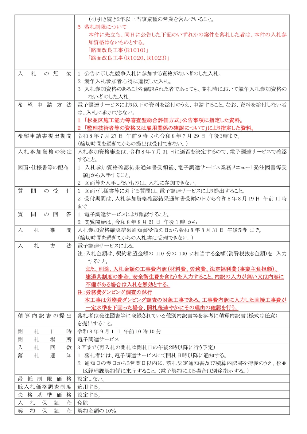 0727路面改良工事（Ｒ２００９）.pdf 2ページ目のプレビュー