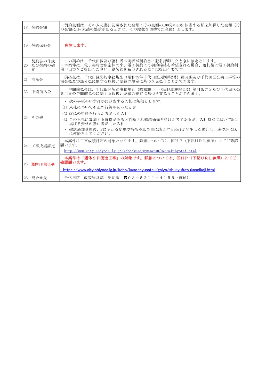 公告文（区立メレーズ軽井沢管理棟ラウンジ他内装改修工事）.pdf 3ページ目のプレビュー