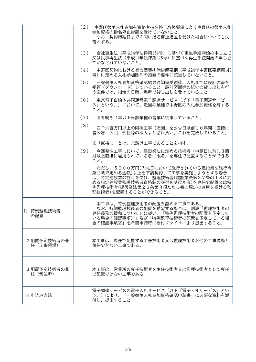 01_入札公告（江原小学校校庭整備工事）.pdf 2ページ目のプレビュー
