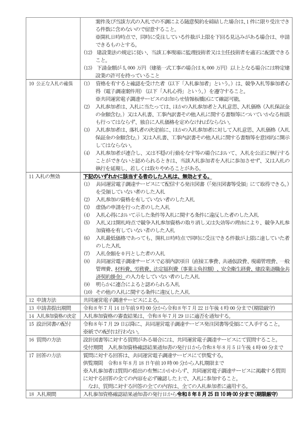 07-18+公告文（道路補修工事（１））.pdf 2ページ目のプレビュー