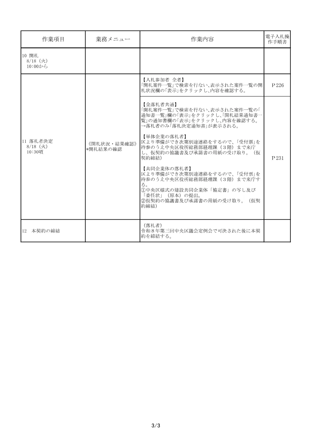 370入札手順スケジュール.pdf 3ページ目のプレビュー