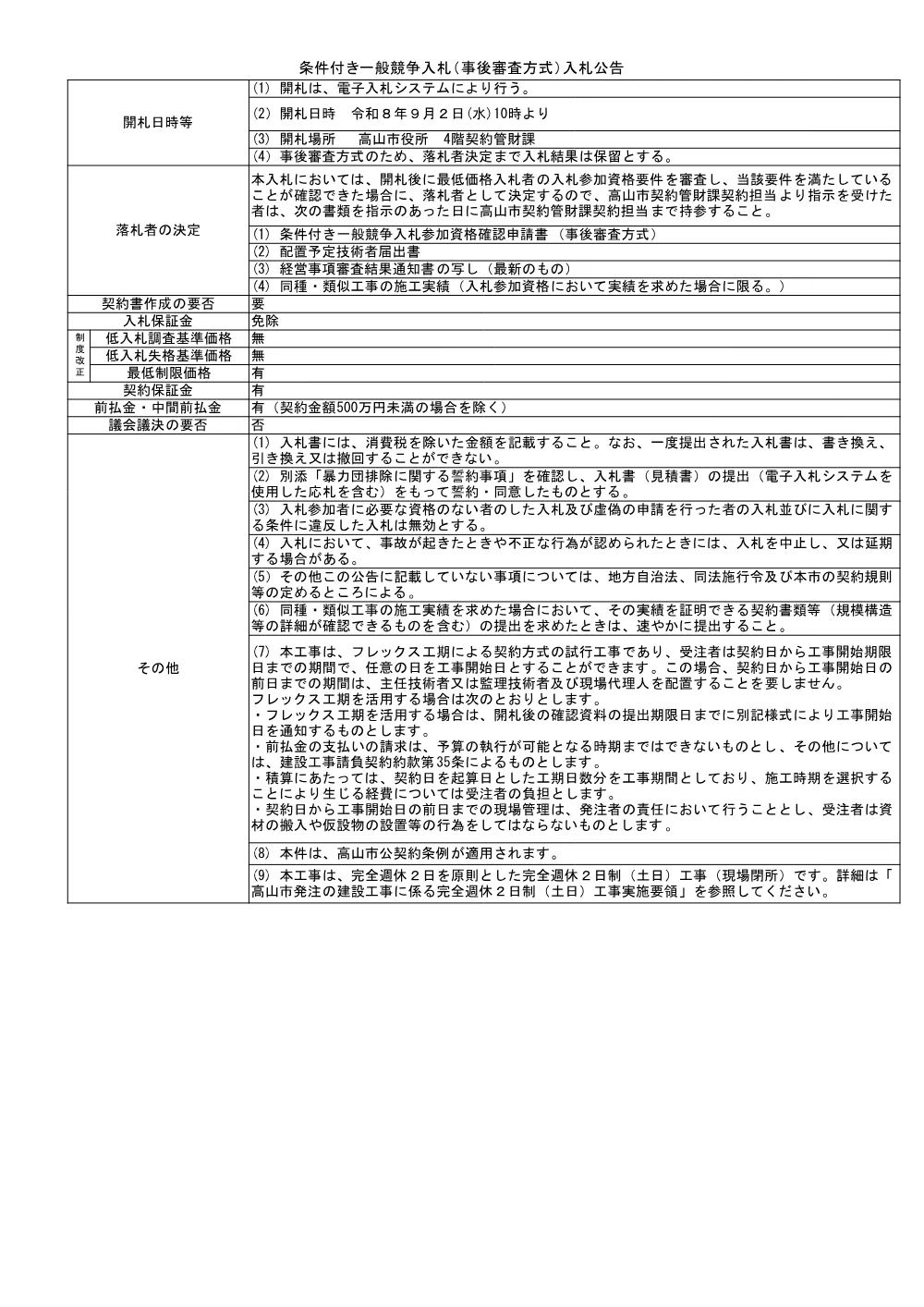 08こ政第55号久々野保育園遊戯室エアコン設置工事.pdf 2ページ目のプレビュー