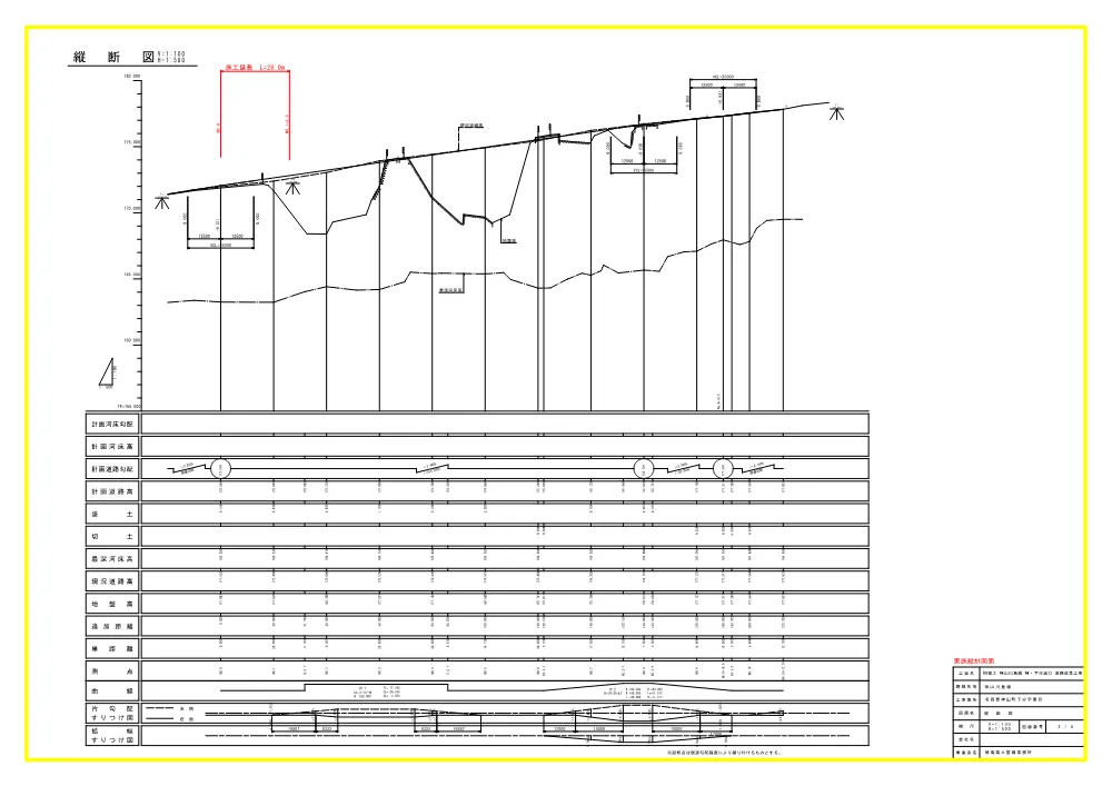 機密性１｜Ｒ８徳土 神山川島線 神・下分黒口 道路改良工事（設計図面）.pdf 2ページ目のプレビュー