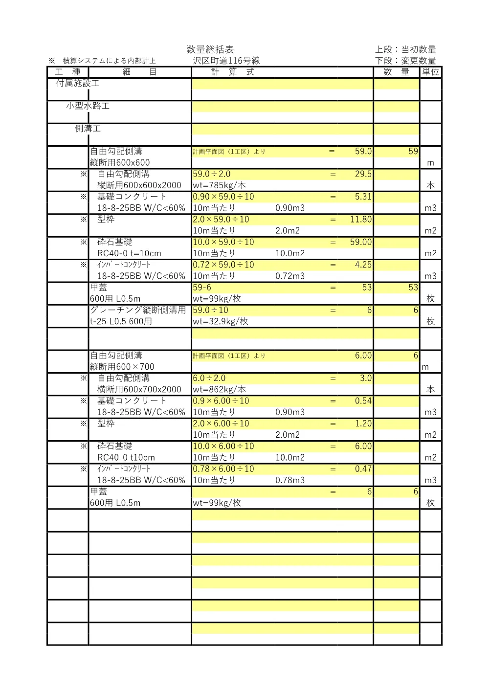 数量総括表.pdf 2ページ目のプレビュー
