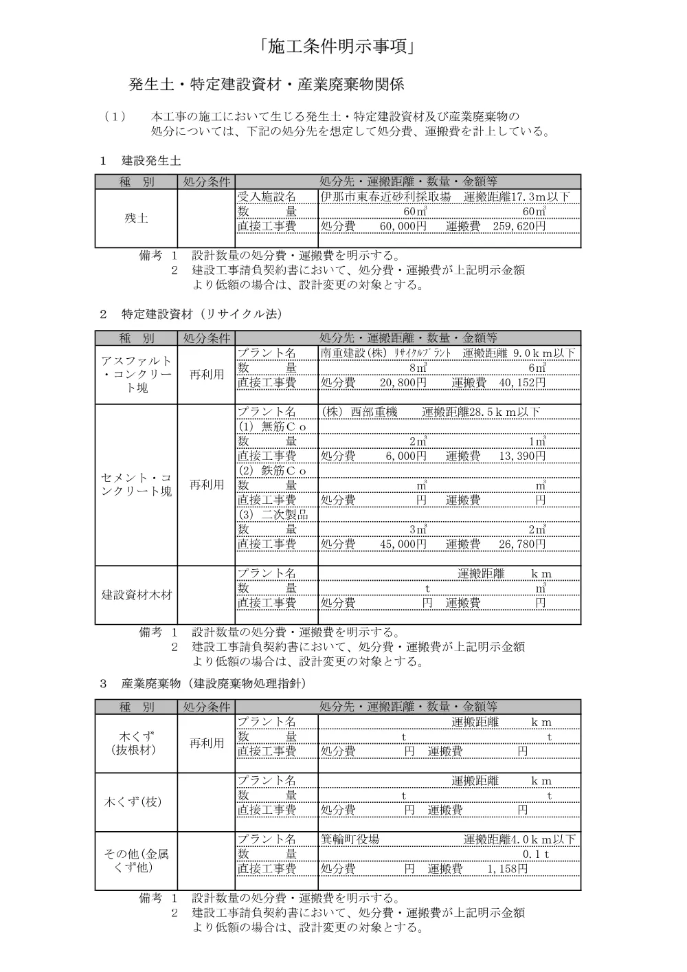 特記仕様書.pdf 2ページ目のプレビュー