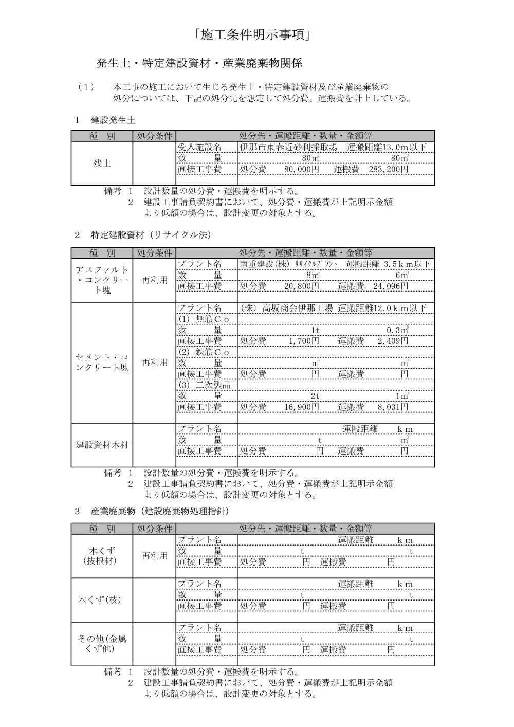 特記仕様書.pdf 2ページ目のプレビュー