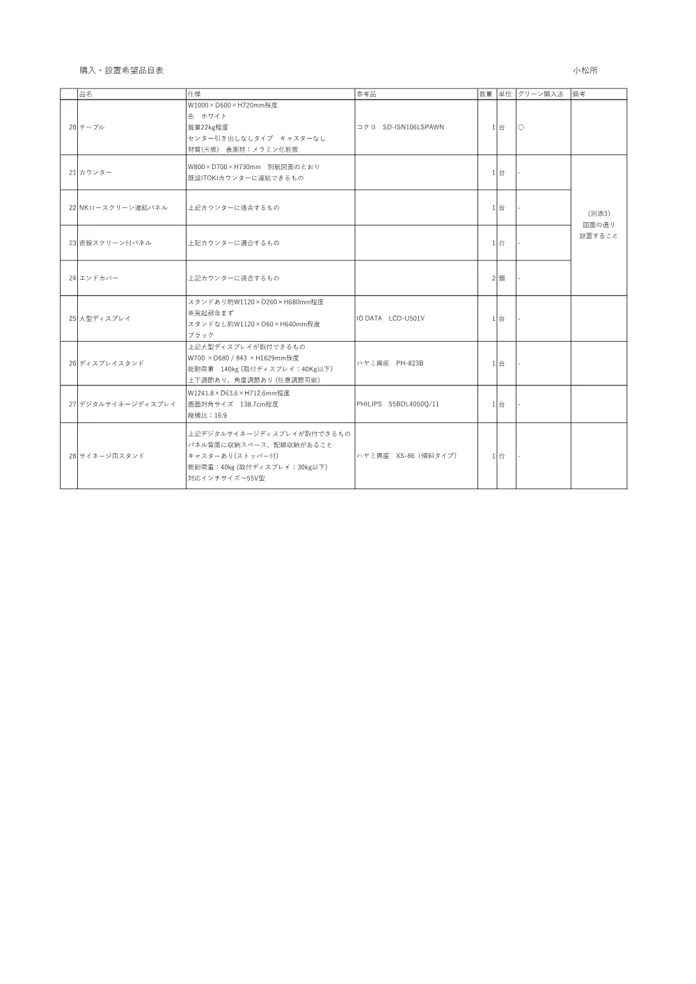 仕様書−2［PDF形式：795KB］.pdf 2ページ目のプレビュー
