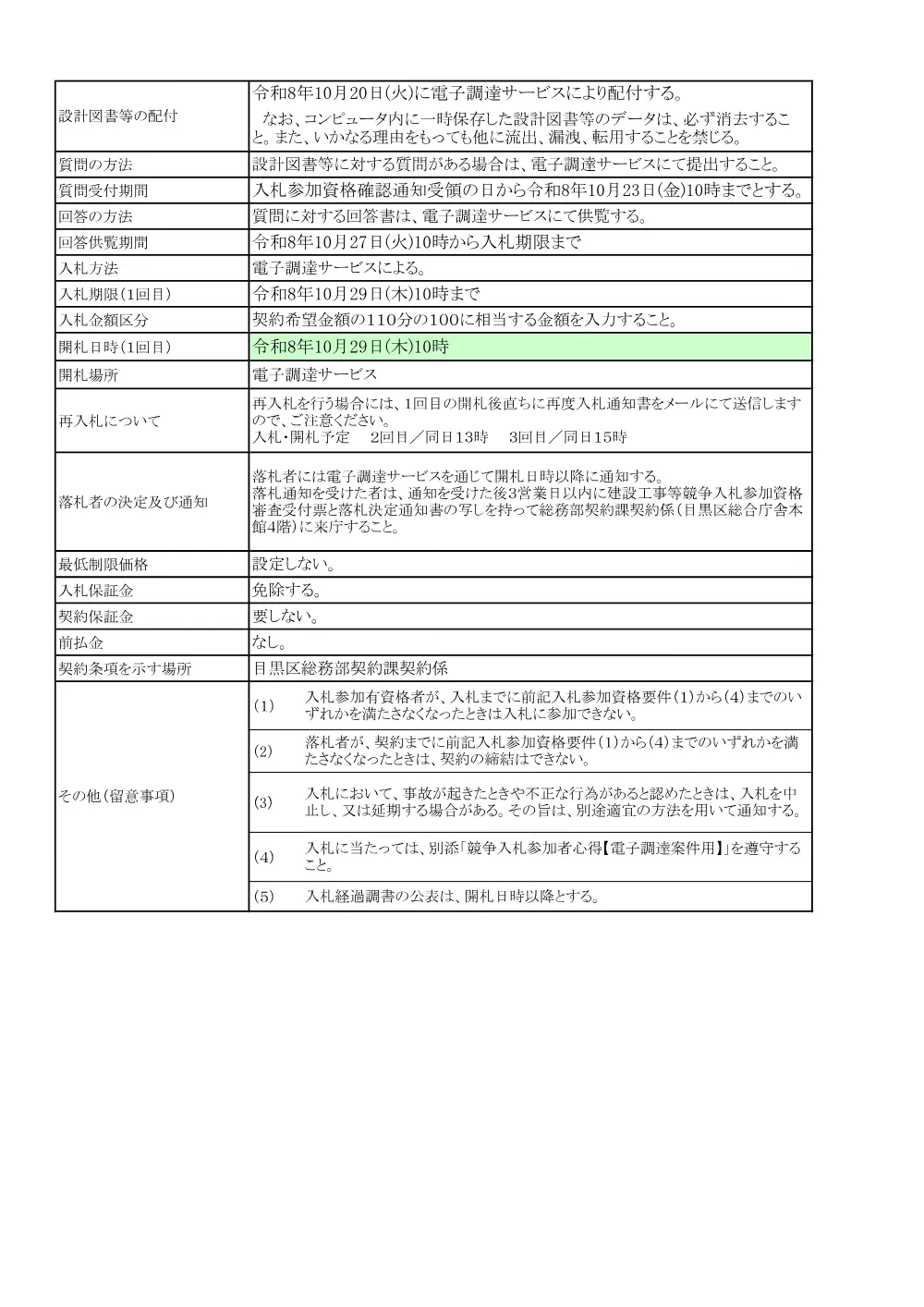 告示文：地籍調査(官民境界等先行調査)委託+(目黒本町二丁目その２).pdf 2ページ目のプレビュー
