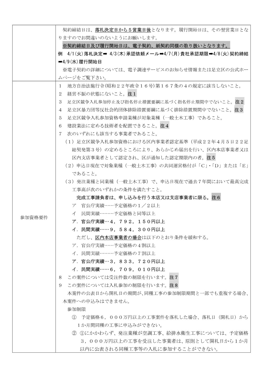 発注票（六町２号公園自転車駐車場撤去ほか１箇所工事（令和８年度交通対策課工事第１３号））.pdf 2ページ目のプレビュー