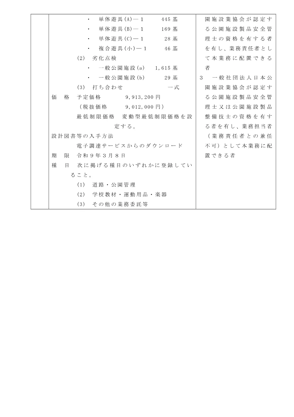 169物品告示.pdf 3ページ目のプレビュー