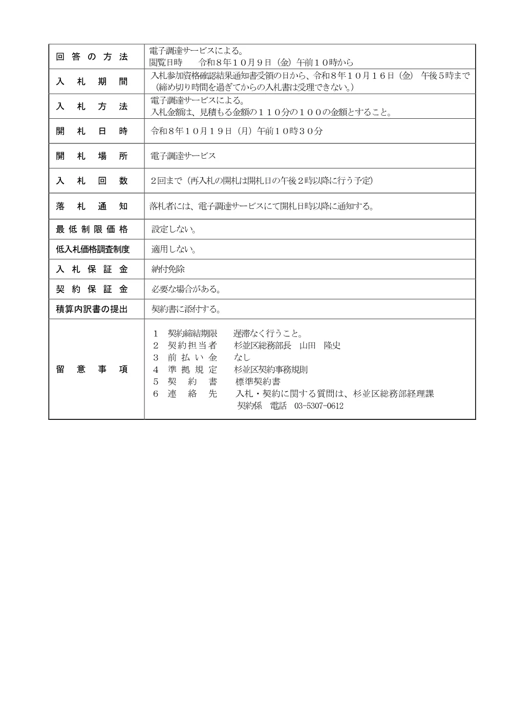 発注公告（2026-00903）今川保育園ほか５園　厨房機器購入.pdf 2ページ目のプレビュー