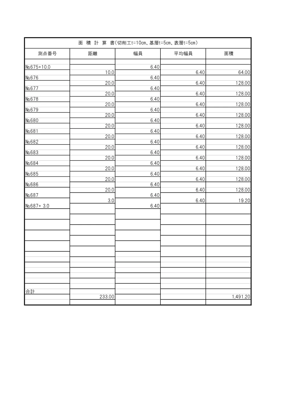 ④－３_数量計算書（仲町工区）.pdf 3ページ目のプレビュー