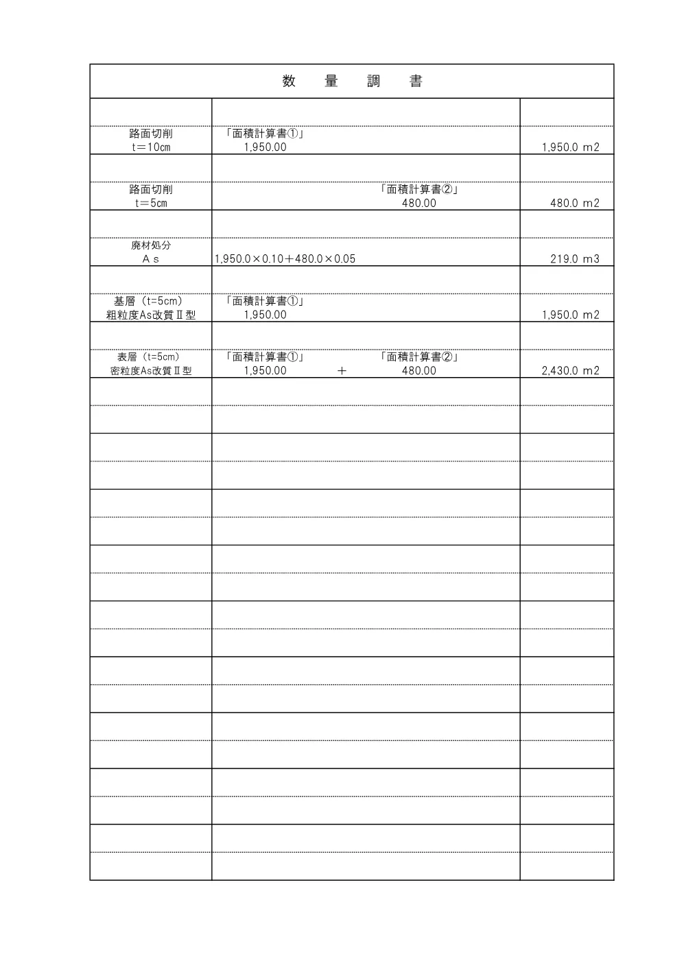 ④－３_数量計算書（上野工区外）.pdf 2ページ目のプレビュー