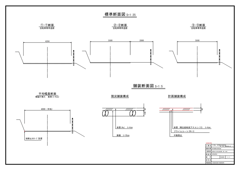 Ｒ８徳土 鳴門徳島自転車道線 徳・川内 舗装修繕工事（１）（設計図面）.pdf 2ページ目のプレビュー