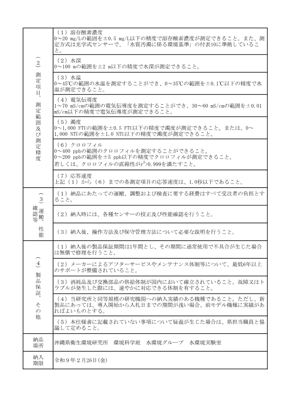 仕様書 （PDF 146.0KB）.pdf 2ページ目のプレビュー